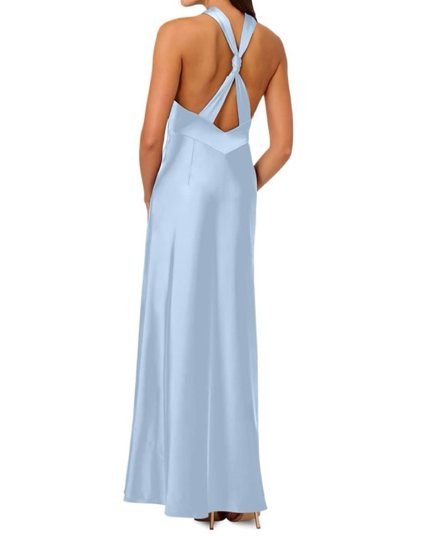 Liv Foster Knotted Satin Gown - Image 3