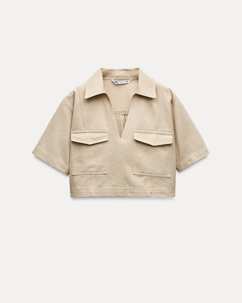 Zara Cream Denim Set  - Image 2