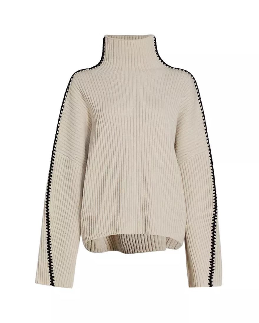 Rag & Bone Ingrid Wool Ribbed Turtleneck - Image 5