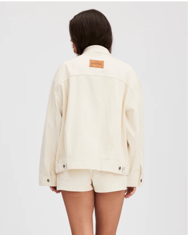 PARKE cream Jean Jacket  - Image 3