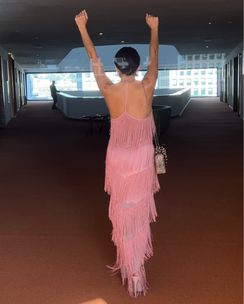 Fringe Midi Dress Ensemble - Image 2