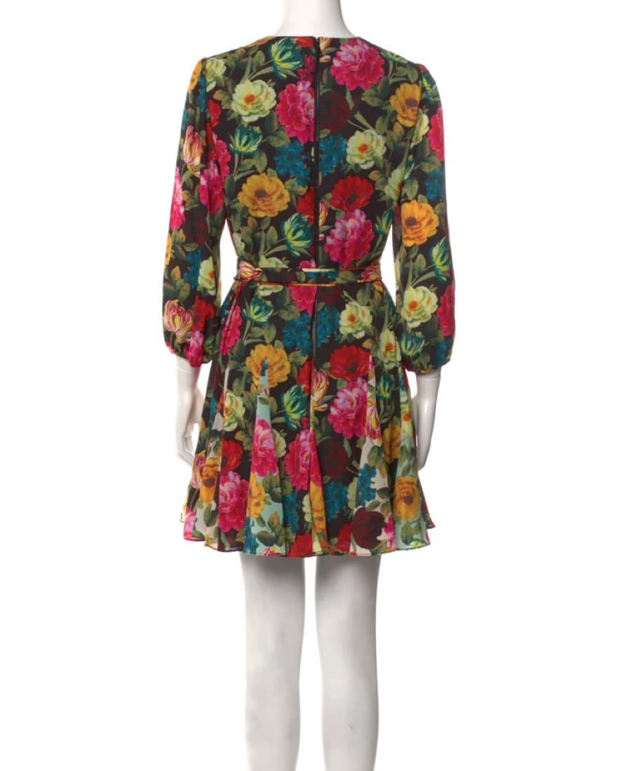 Alice + Olivia Mina Floral Dress - Image 3