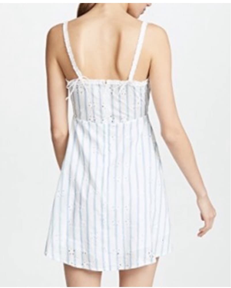 For Love & Lemons Blue & White Dress - Image 4