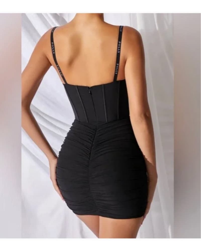 Overload Mesh Bodycon Corset Mini Dress  - Image 4