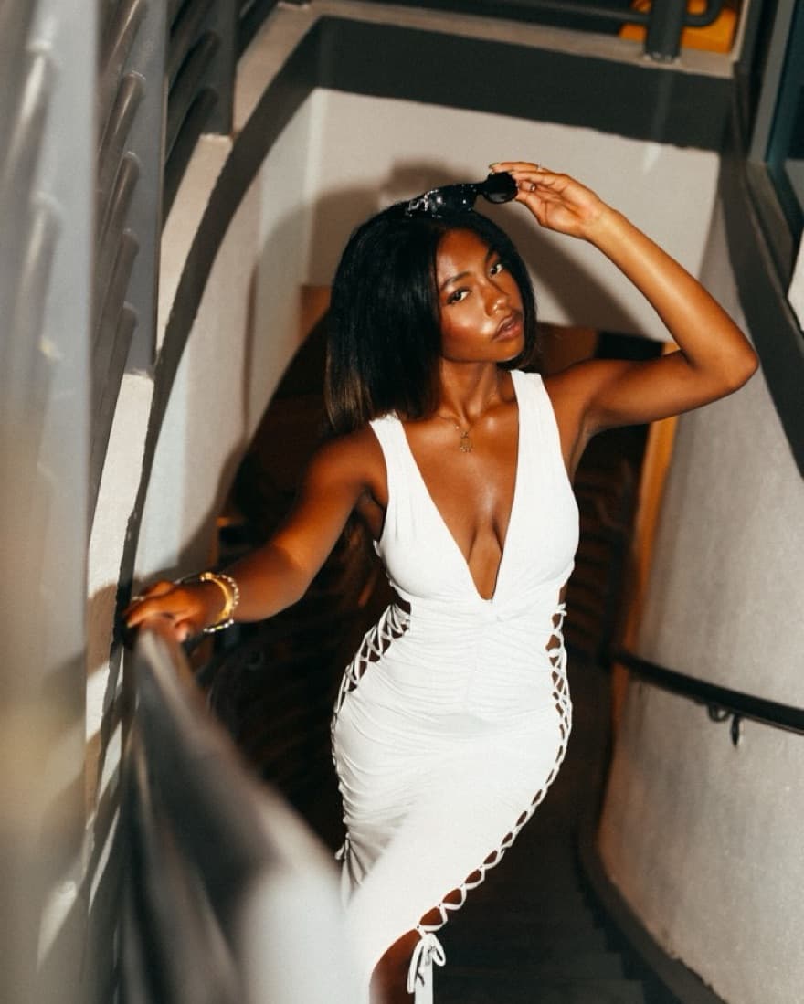 White I Am Gia Maxi Dress - Image 1