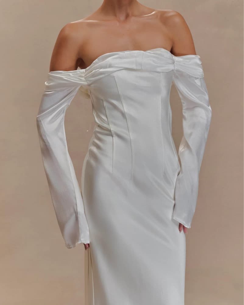 MESHKI GISELLE COWL NECK DRESS - Image 3