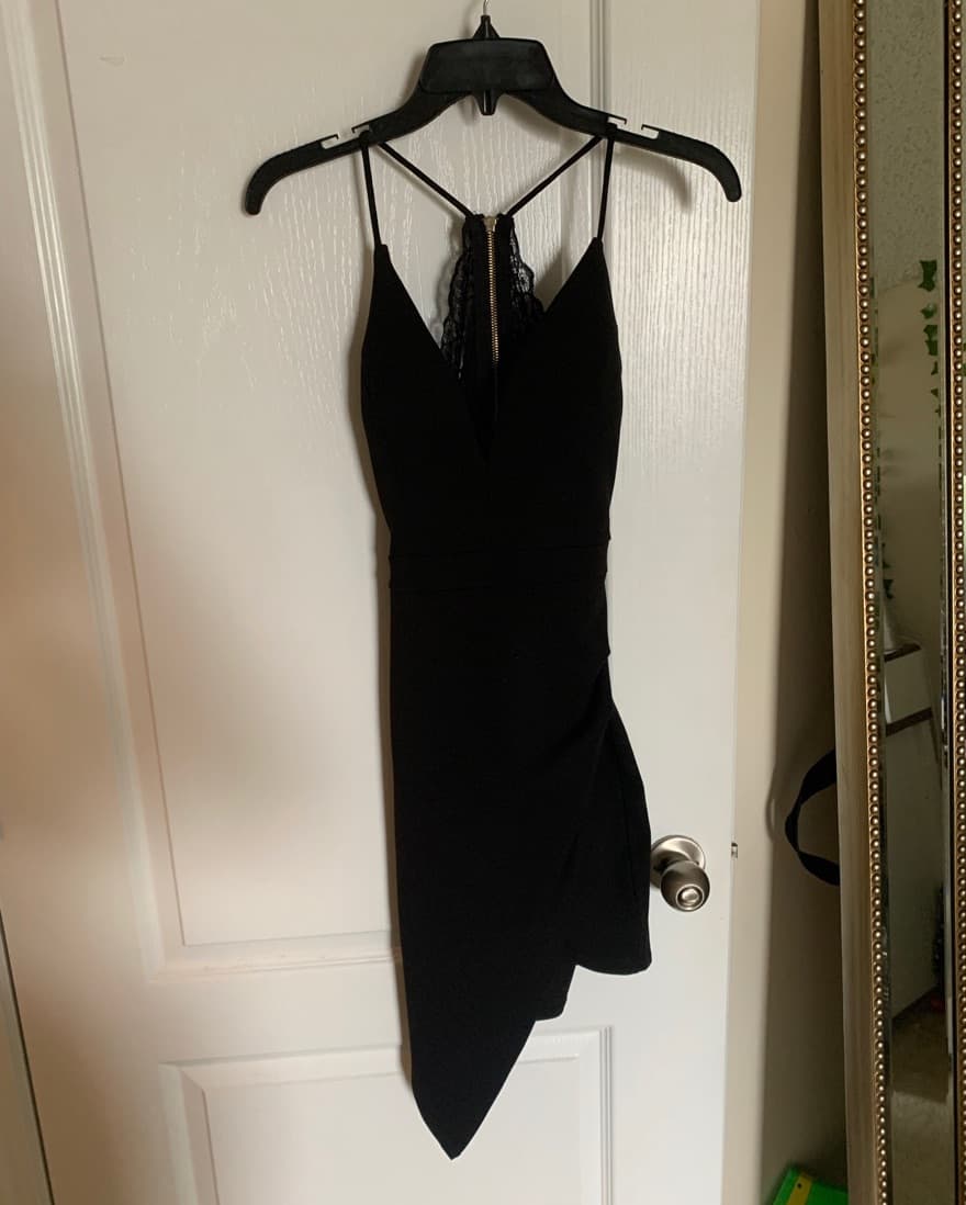 Short Homecoming Dress With Slit - Image 3