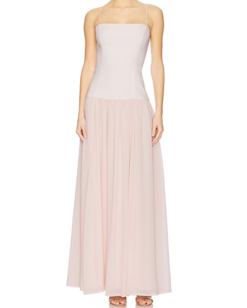 Rebecca Gown - Drop Waist Light Pink - Image 1