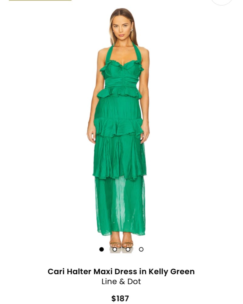 Line & Dot Tiered Maxi - Image 1