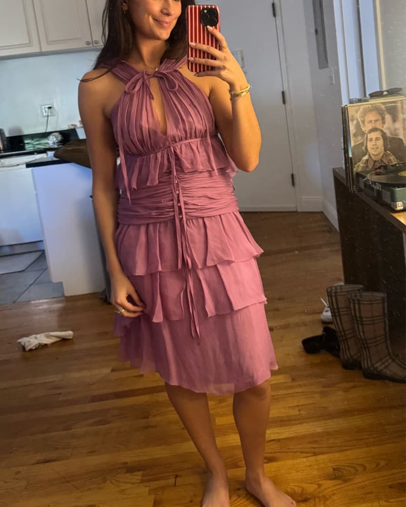 Rare Vintage Chanel Purple Dress - Image 2