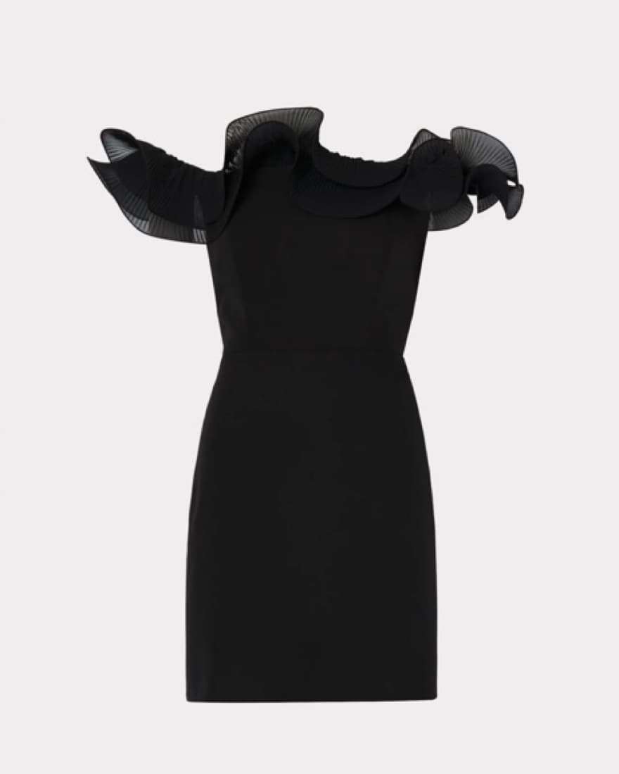 Milly Gizelle Ruffle Cocktail Dress - Image 3