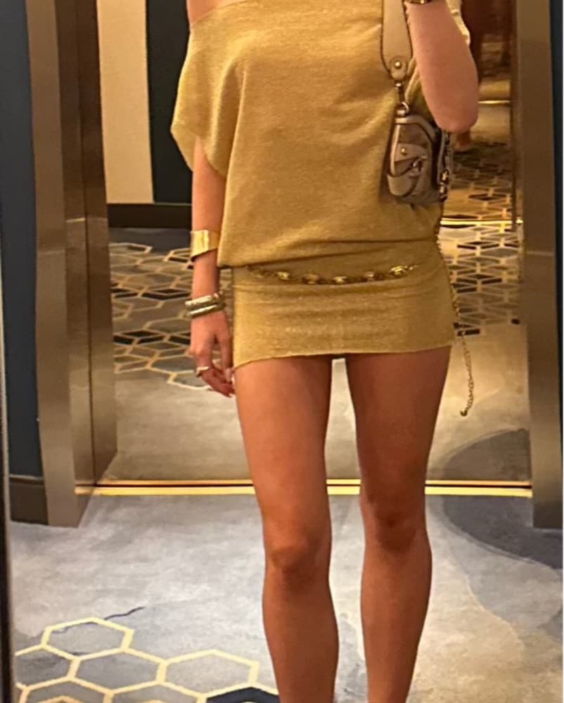 Lucy Lies Sunlight Gold Dress - Image 2