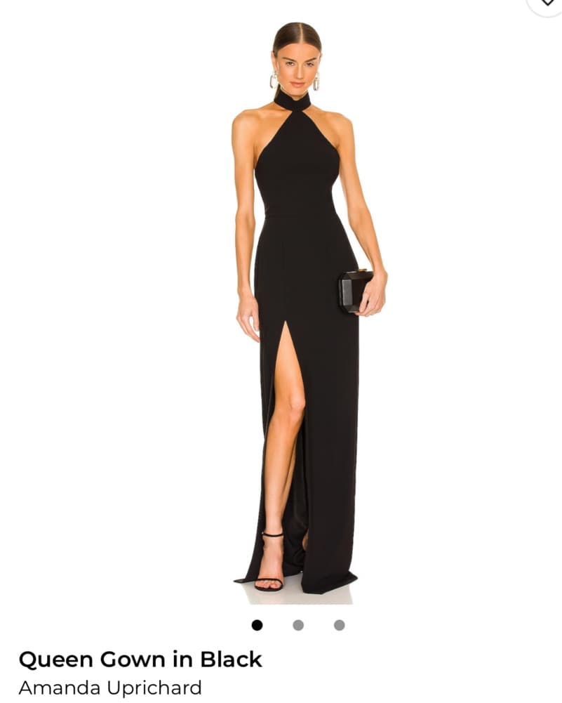 Revolve Halter Dress with Slit  - Image 1