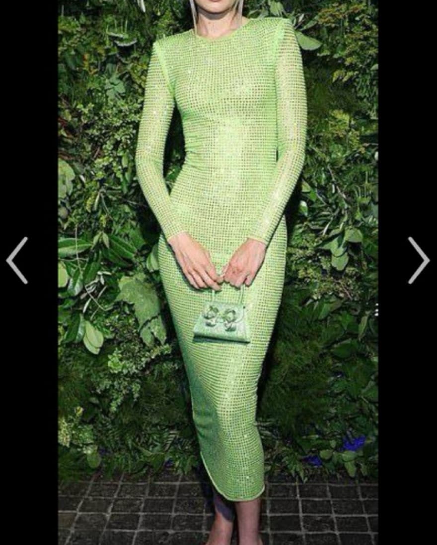 Bright Green Self Portrait Dress!  - Image 1