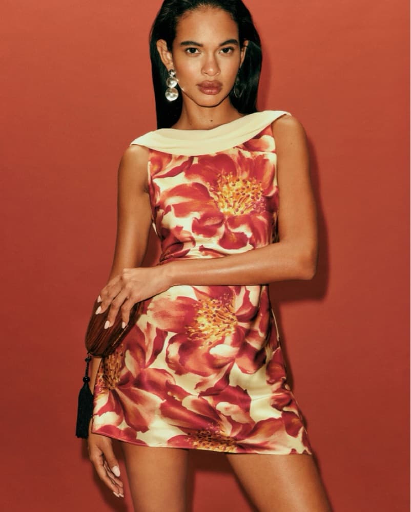 Reformation Jonelle Silk Dress - Image 3