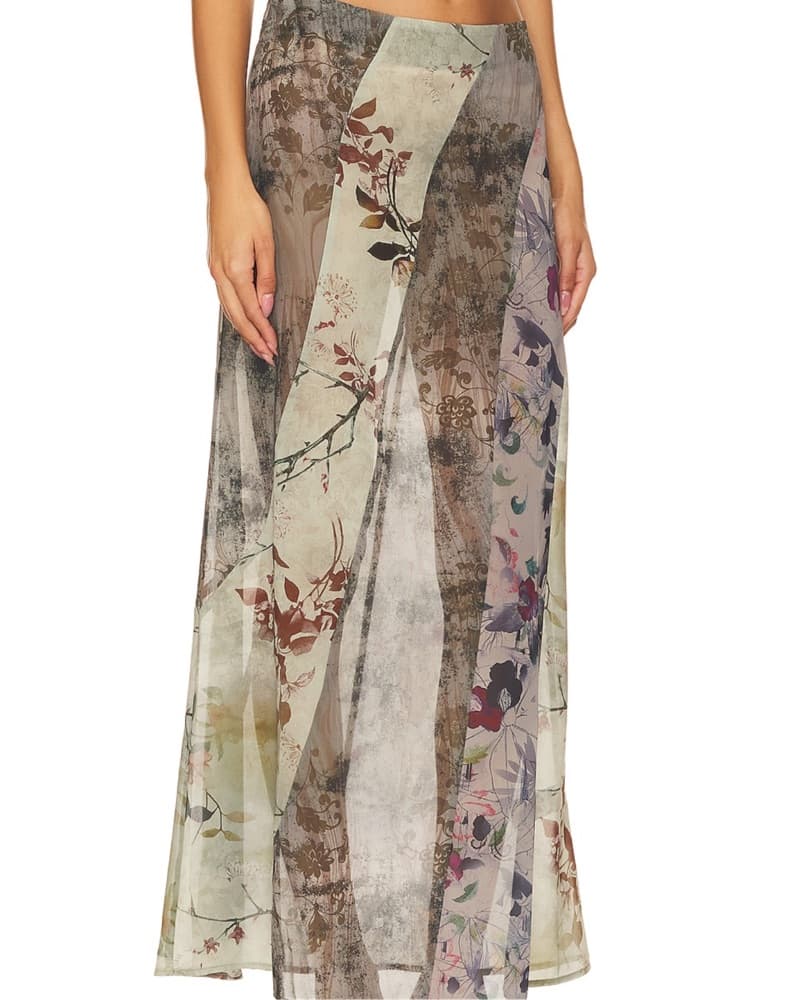 Floral Print Maxi Dress - Image 1
