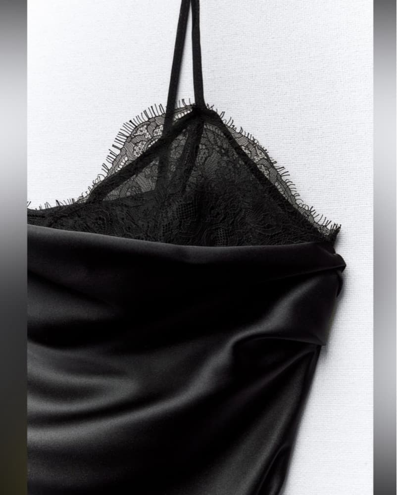 Zara Satin Formal Dress - Image 3