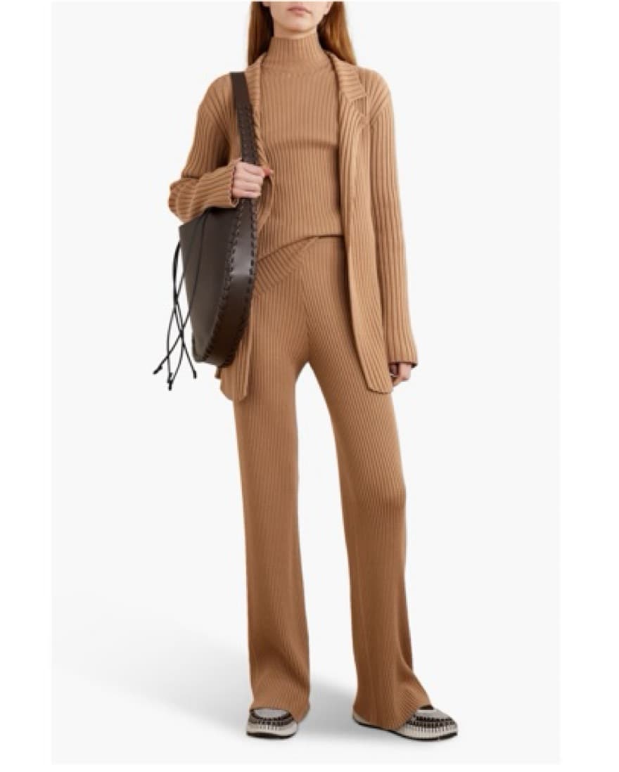 Chloe Ribbed Knit Set (Cardigan + Pants) - Image 1