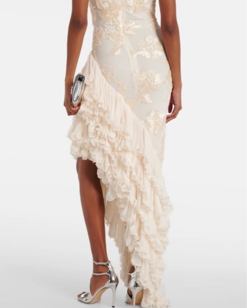 Stunning Ruffled Floral Maxi Dress - Image 2