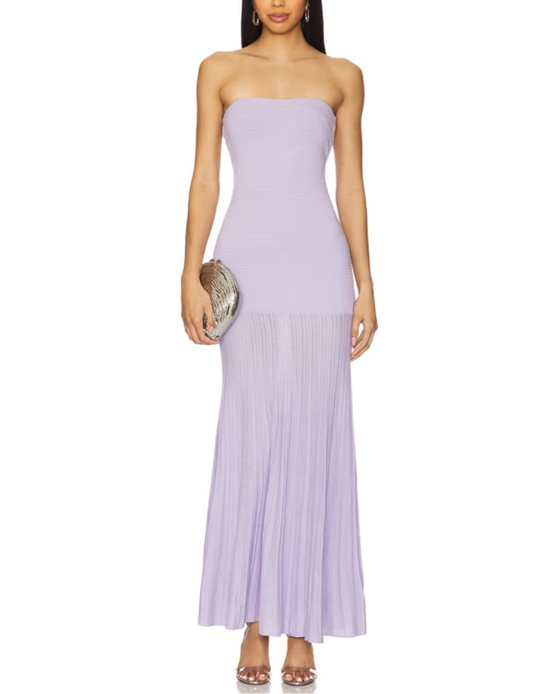 Line & Dot Arlo Tube Dress in Lilac - Image 1