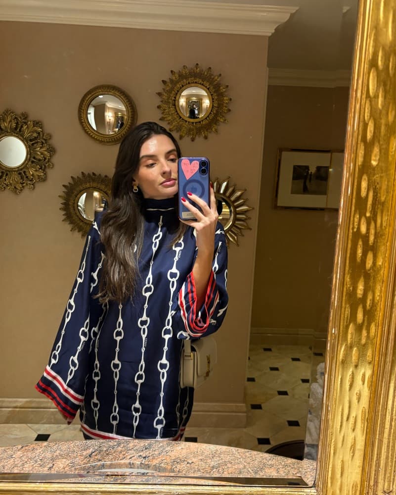 Gucci Horsebit Scarf-Print Mini Dress - Image 3
