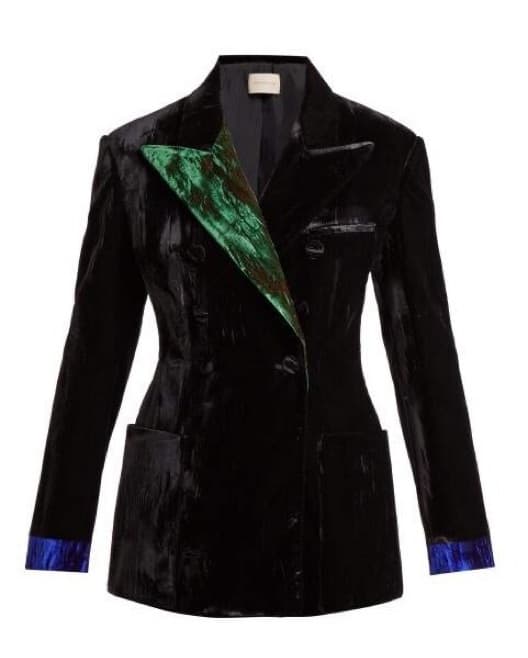 Christopher Kane Crushed Velvet Blazer - Image 1