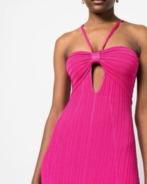 Cult Gaia Pink Maxi Dress - Image 3