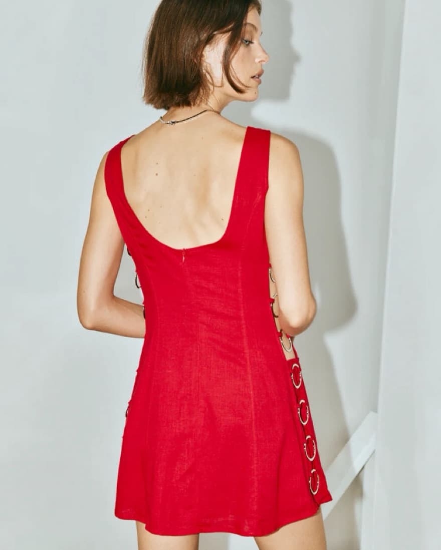 Vrg Girl Red Disco Dress - Image 3