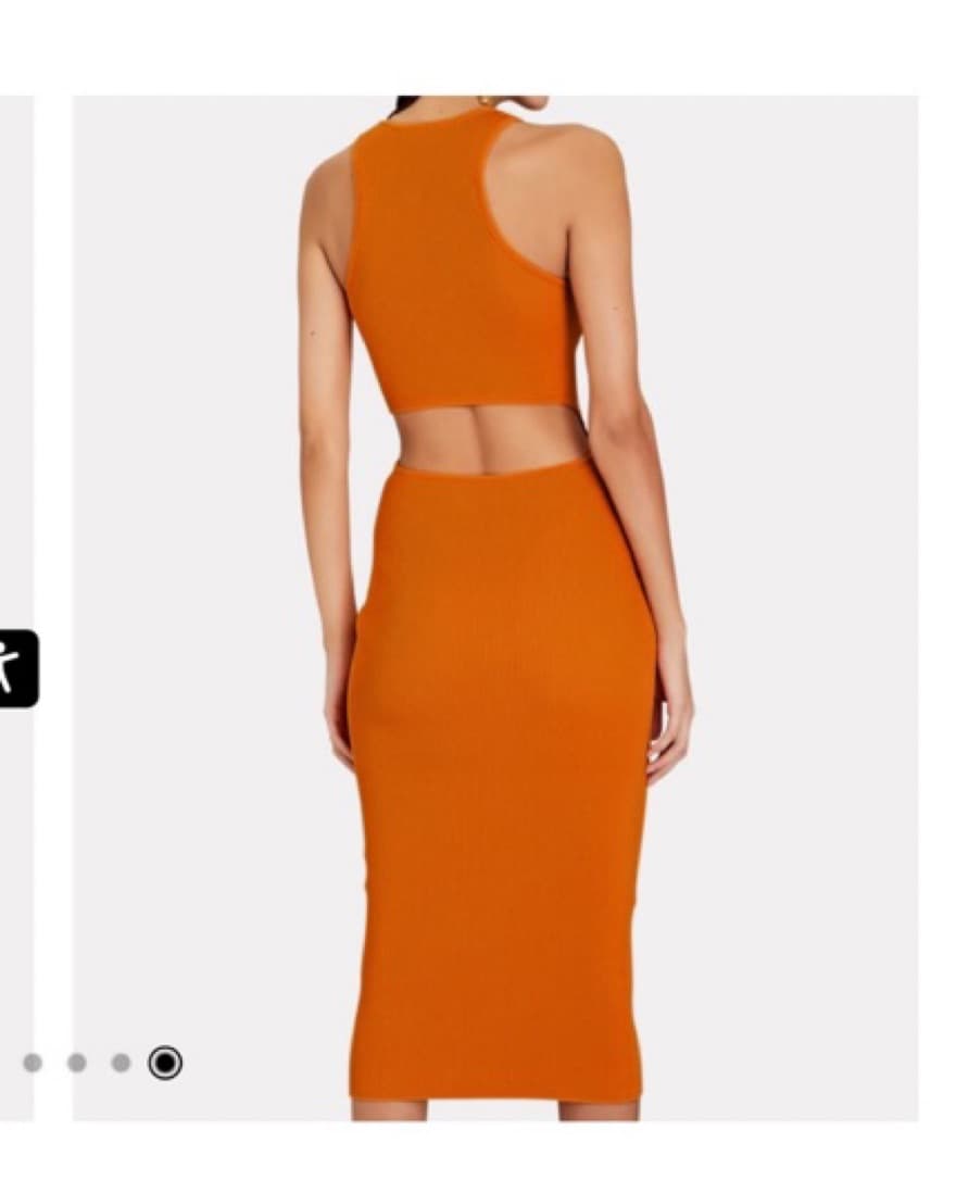 Orange Intermix Dress - Image 3
