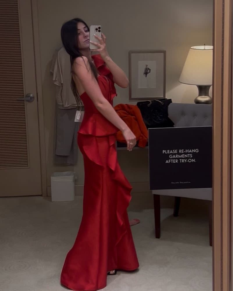 Marchesa Notte One-Shoulder Trumpet Gown - Image 3