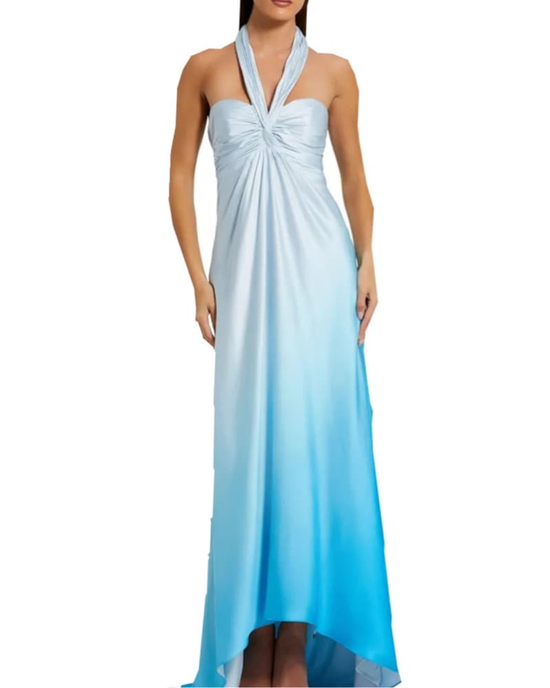 Stunning Ombre Halter Maxi Dress - Image 1