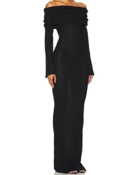 Revolve Sheer Black Maxi - Image 5