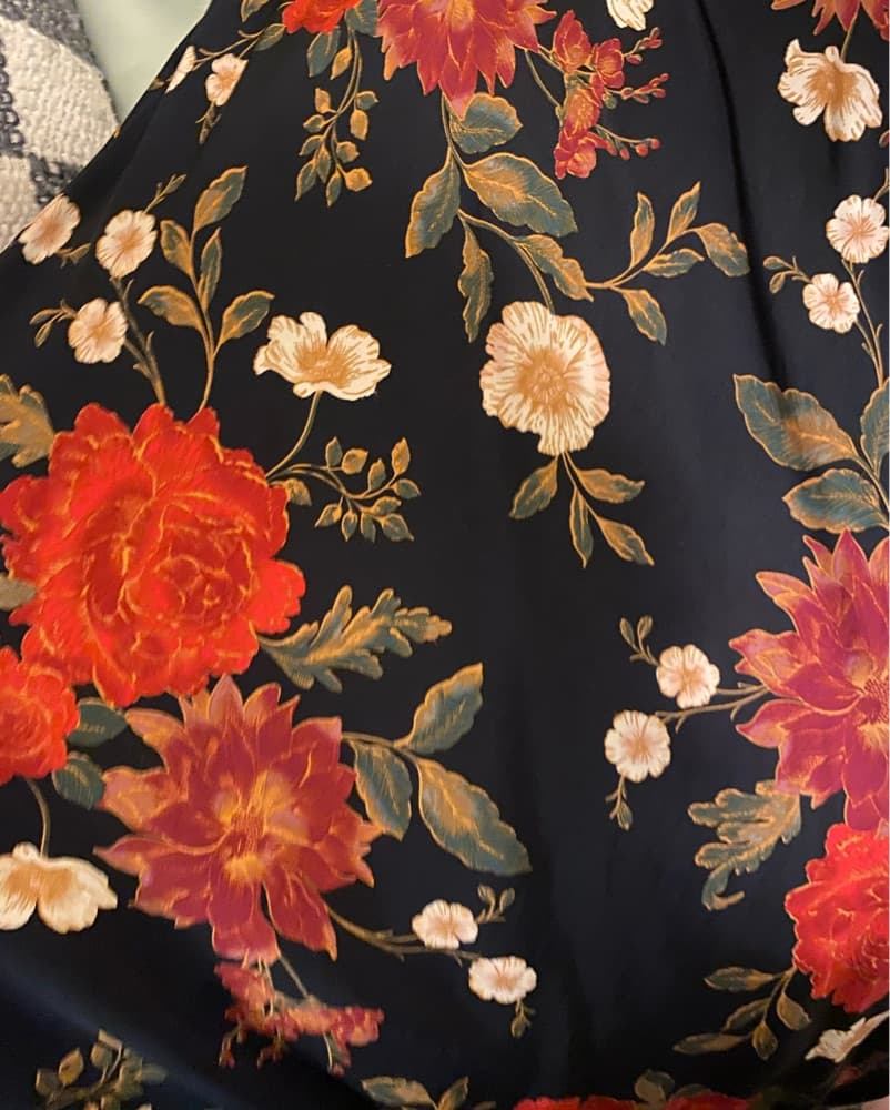 Silk Floral Dress - Image 4