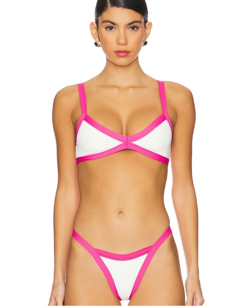 LSPACE Pink and White Bikini - Image 1
