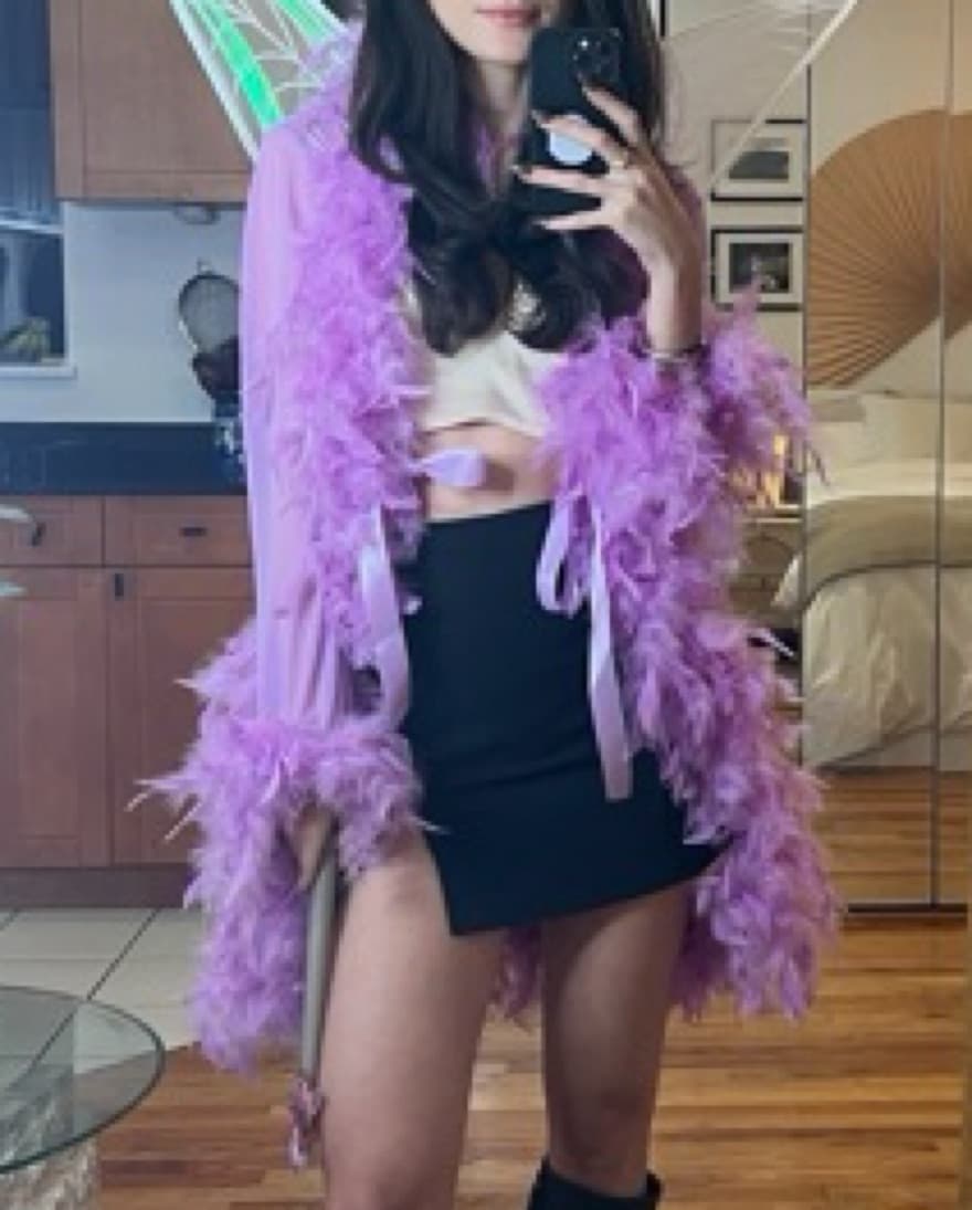 Screaming Mimis Vintage Feather Robe - Image 5