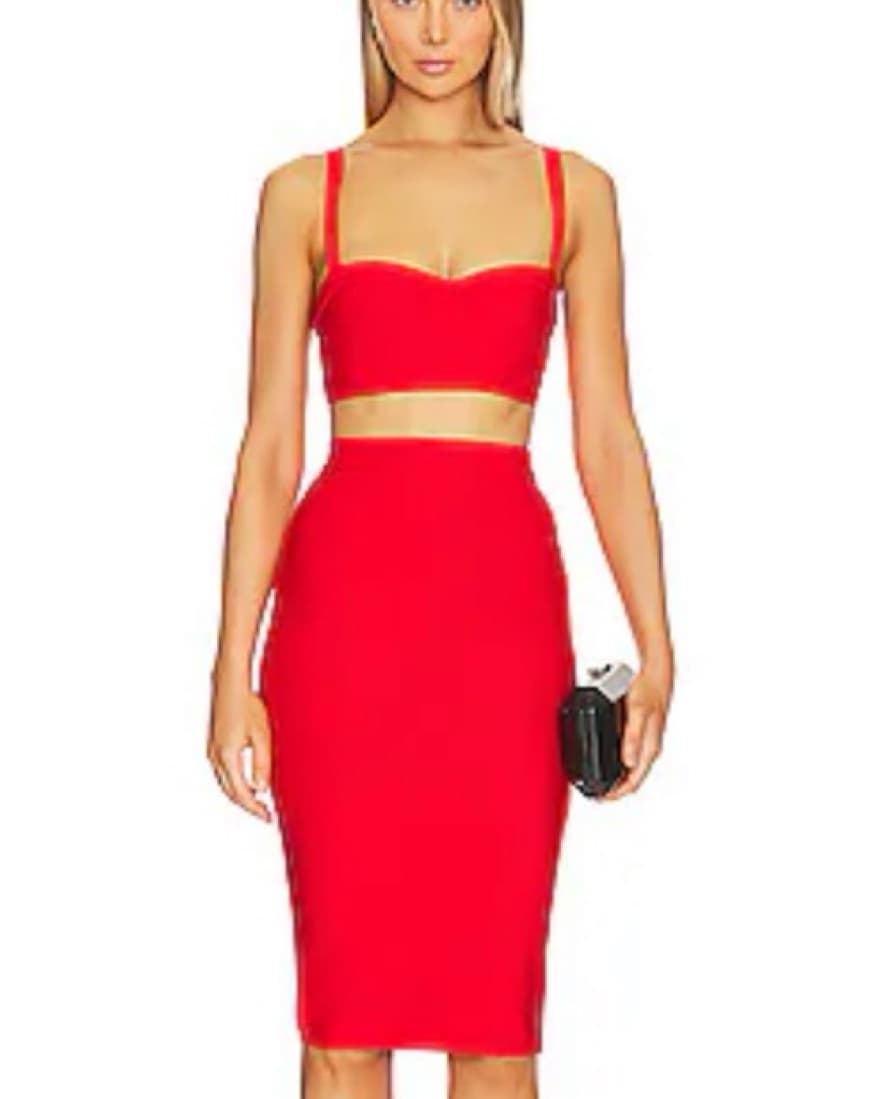 Revolve superdown red Emilia Set Small - Image 1