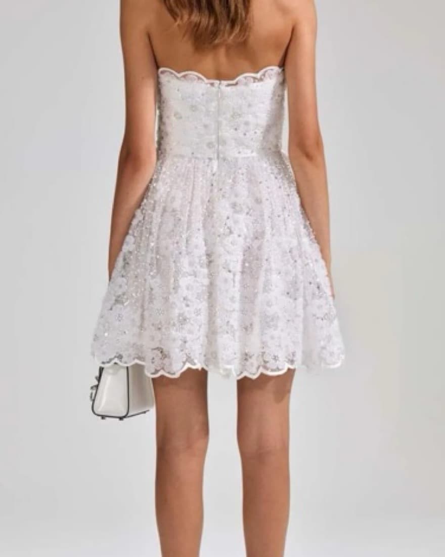 Self-Portrait Beaded Sequin Dress - Image 3