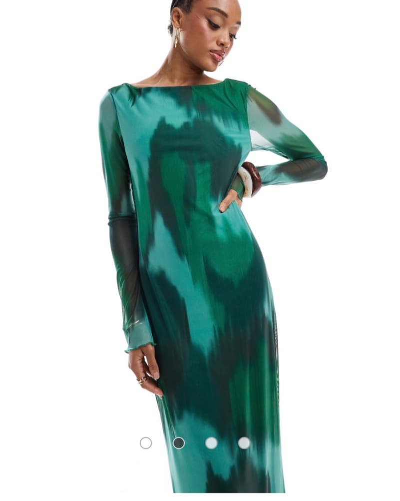 ASOS TALL Green Marble Dress  - Image 3