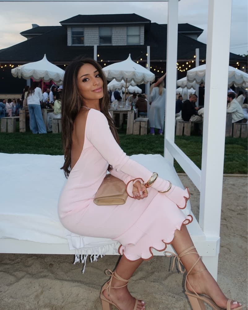 SAME Ruffle Hem Midi Dress  - Image 2