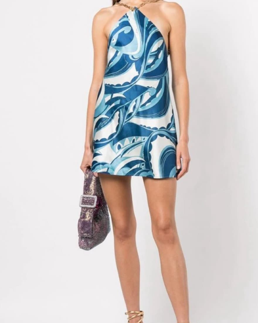 CULT GAIA Minna Dress in Persian Blue - Image 1