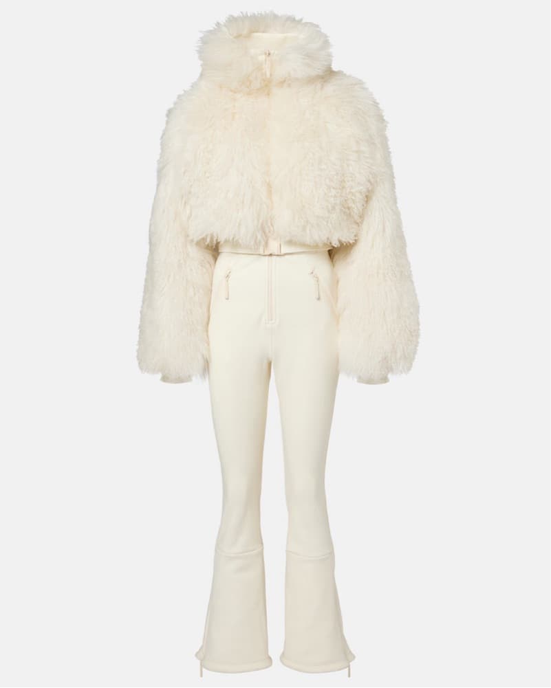 $3,300 Cordova Nozawa Ivory Fur Ski Suit - Image 5