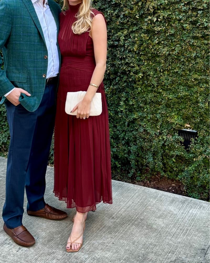 Shona Joy Burgundy Dress - Image 3