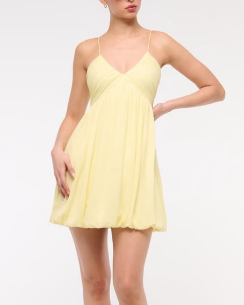 Sunny Yellow Babydoll Dress - Image 5