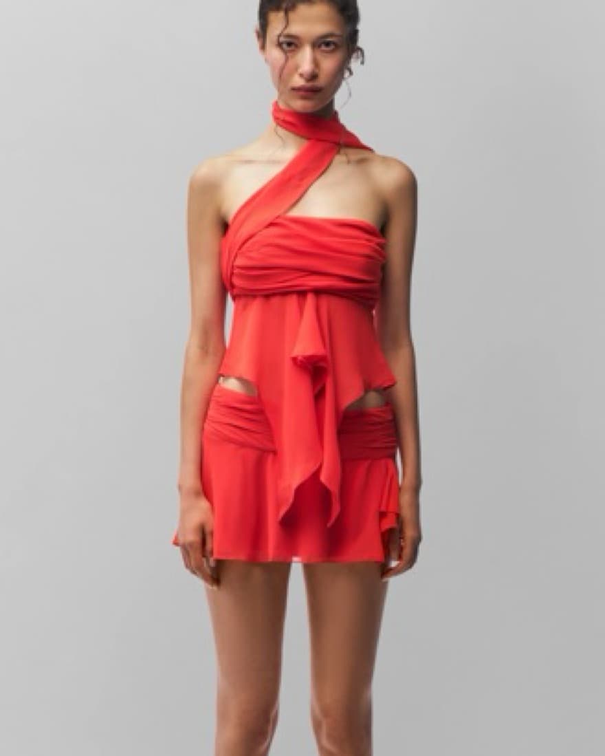 Danielle guizio chiffon Wrap Around Top - Image 2