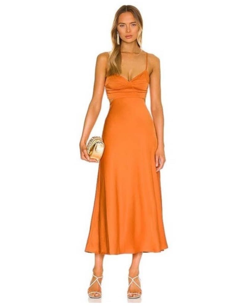 ALC orange Satin Dress - Image 1