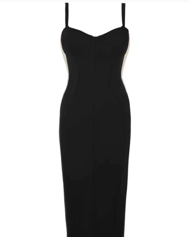 TA3 Sleek and Sultry Black Midi Dress - Image 5