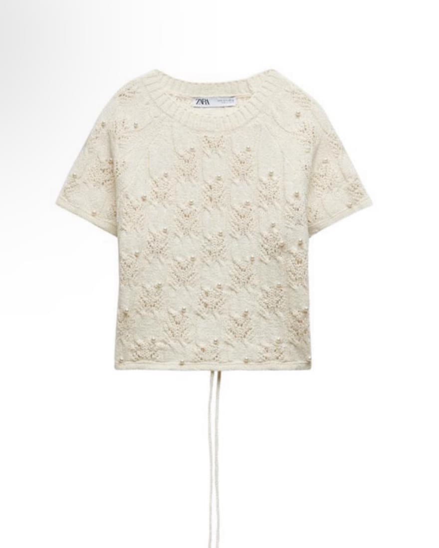 Cropped Knit Top  - Image 1