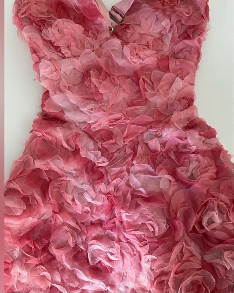 Angel Biba 3D rose mini dress - Image 3