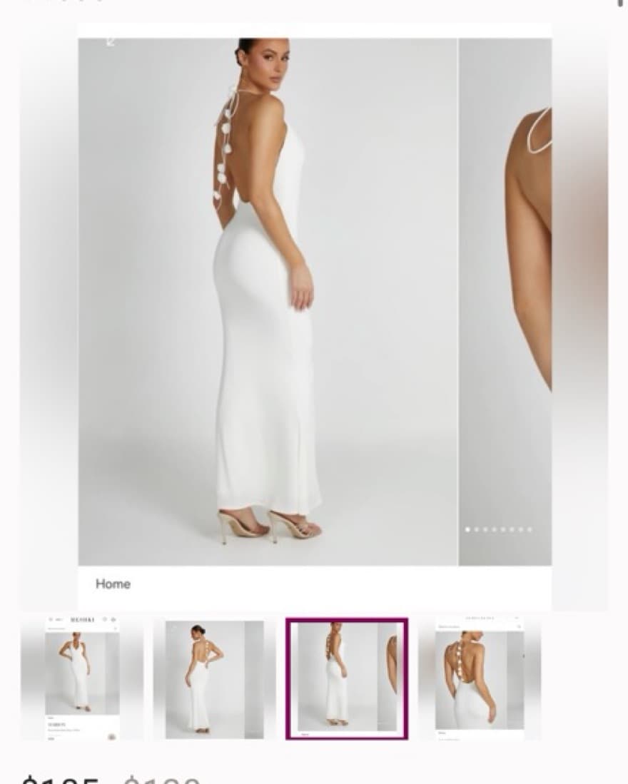 White Meshki Dress  - Image 4