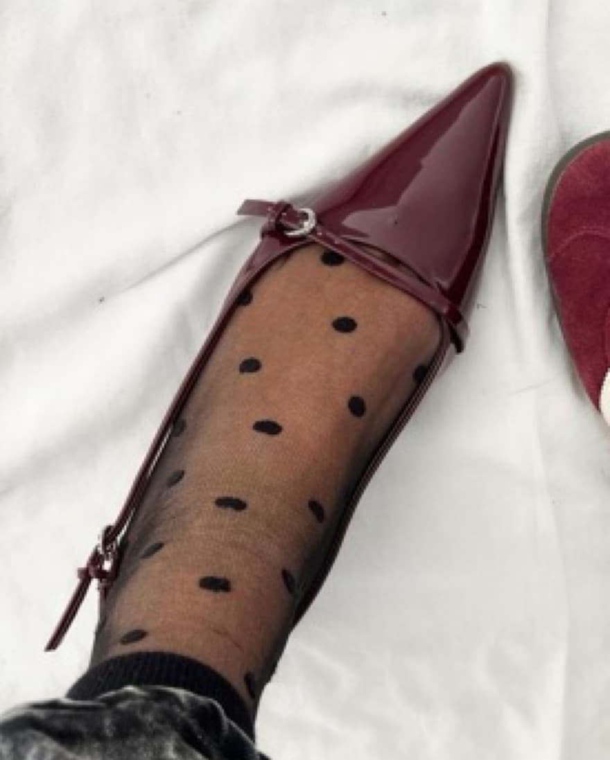  Faux Patent Leather Slingback Heel  - Image 2
